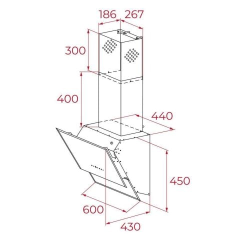 Teka Siyah İndüksiyonlu Ankastre Set ( TVT 60 Davlumbaz - İKNOB IT 6450 İndüksiyon Ocak- HLB 840 SS Fırın)