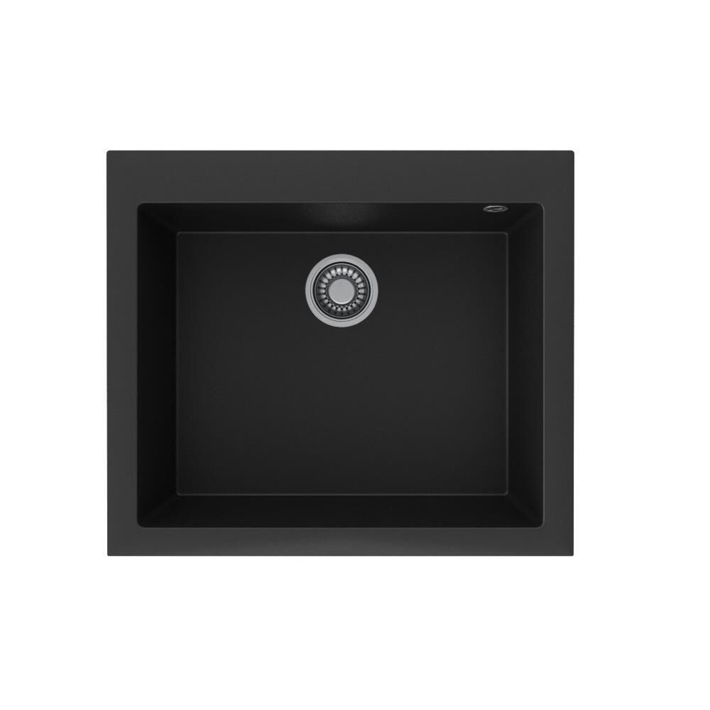 Blackstone PATARA 50X40 Tezgahüstü Siyah Granit Evye