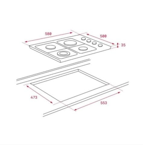 Teka İnox Ankastre Set  ( HE 715 SS - HLX 60 - DF 60 )