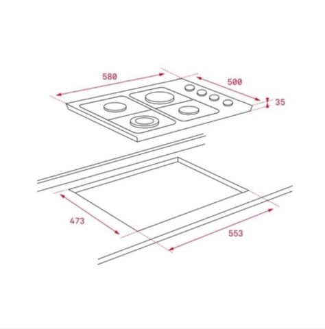 Teka İnox Ankastre Set  ( HE 715 SS - HLX 60 - DF 60 )