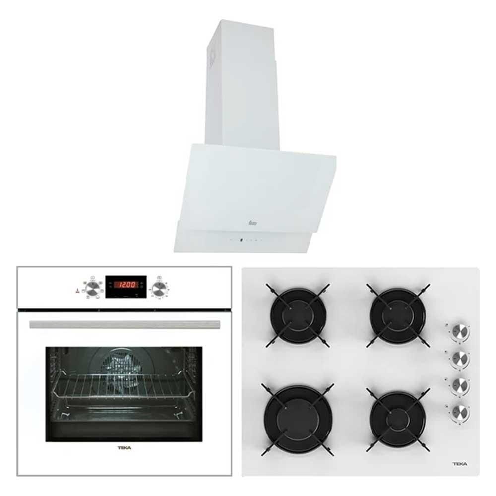 Teka Beyaz Ankastre Set (ATV60- HEL LUX60 BEYAZ SIM- HAK625B)