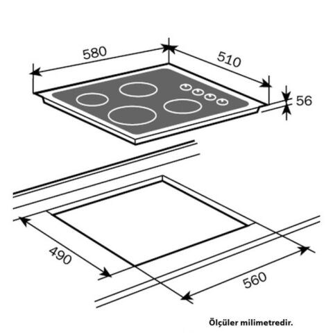 Teka Beyaz Ankastre Set (ATV60- HEL LUX60 BEYAZ SIM- HAK625B)