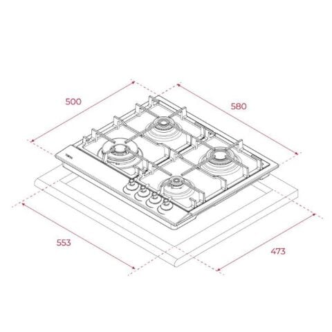 Teka GSC 64320 RBC VN Vanilya Rengi Ocak
