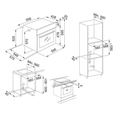 Franke Smart Ankastre Set (TALİKA CT TİTANYUM A80 Davlumbaz - FHSM 755 BK Ocak- FSM 86 H XS Fırın)