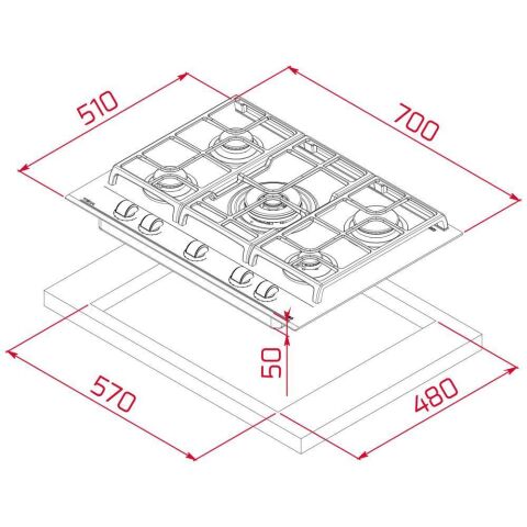 Teka Urban Serisi Siyah Set (HLB 8600 BK - GZC 75330 XBC BK - DLV 98660 BK TOS)