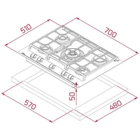 Teka Urban Serisi Siyah Set (HLB 8600 BK - GZC 75330 XBC BK - DLV 98660 BK TOS)