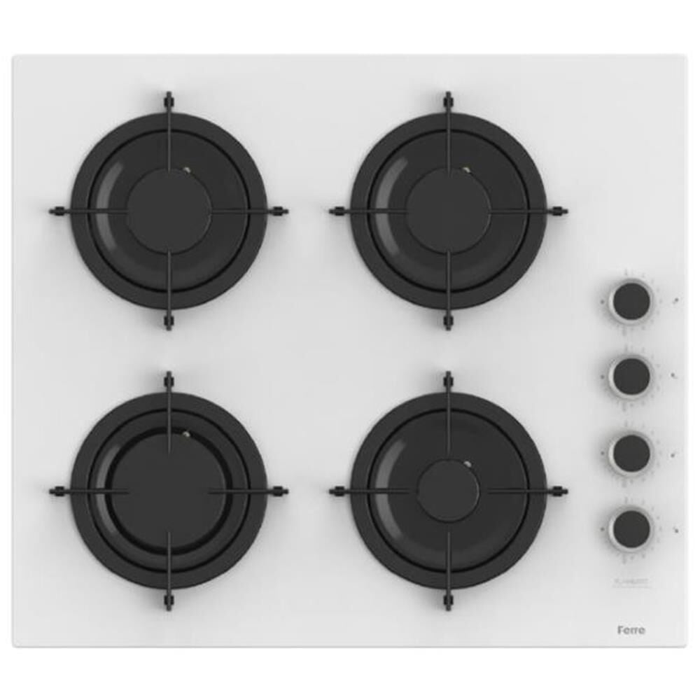 Ferre CS206 FA 60 cm Beyaz FLAME ART Ankastre Ocak