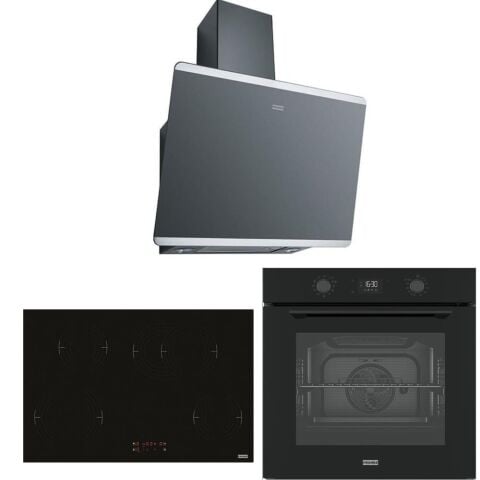 Franke Airfry+ Elektirikli Ocaklı Set (FPJ 615 SS Davlumbaz + FRSM 704 BK Ocak+ FMA 97 P AS Fırın)