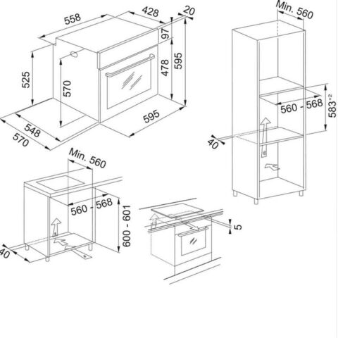 Franke Airfry+ Elektirikli Ocaklı Set (FPJ 615 SS Davlumbaz + FRSM 704 BK Ocak+ FMA 97 P AS Fırın)