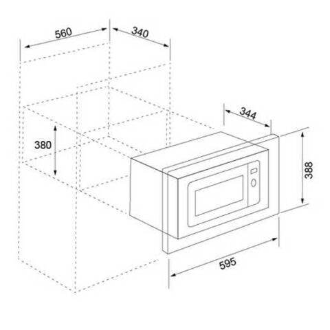Silverline MW9018W01 23lt Beyaz Mikrodalga Fırın