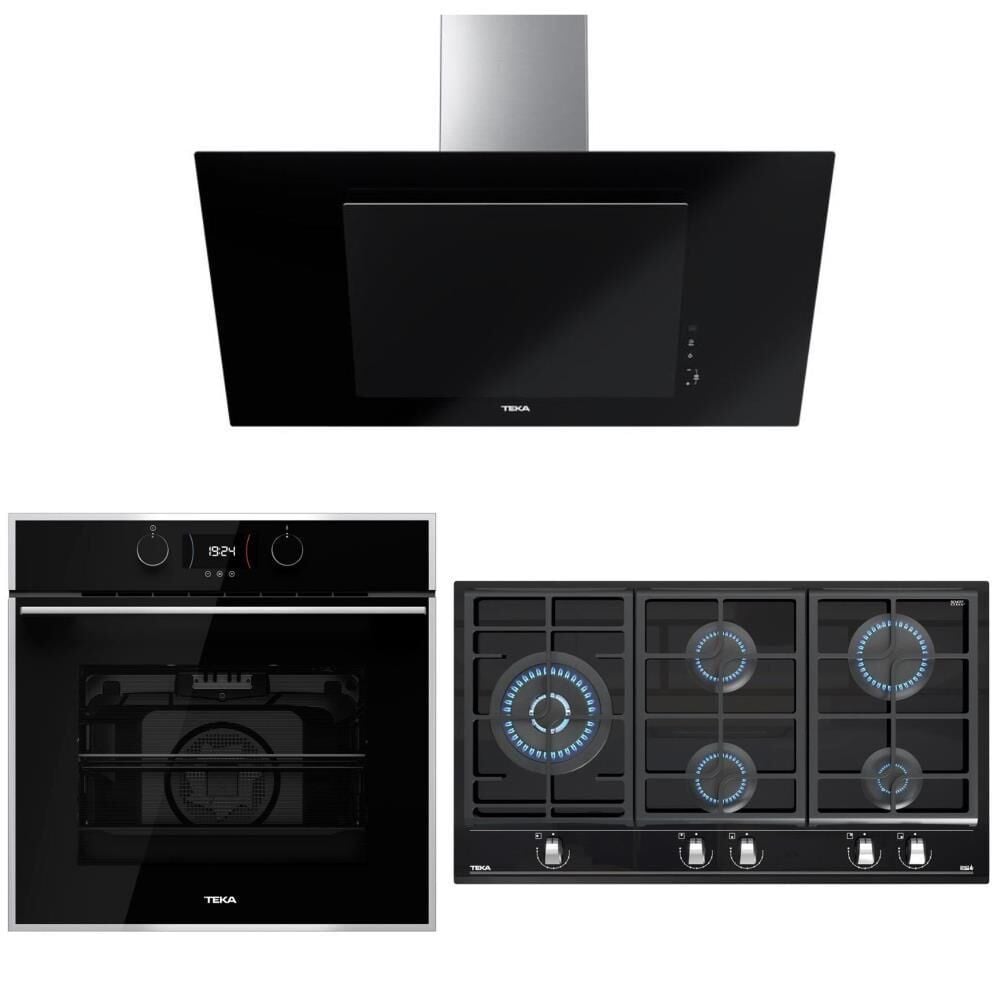 Teka Siyah Ankastre Set (HLB 840 SS  -GZC 95320- DVT 98660 TBS BK)