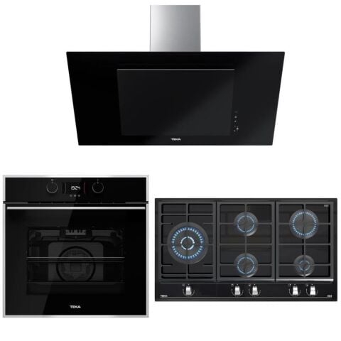 Teka Siyah Ankastre Set (HLB 840 SS  -GZC 95320- DVT 98660 TBS BK)