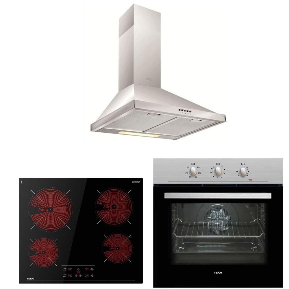 Teka Siyah Ankastre Set  ( HE 715 SS - TBC 64010 - DF 60 )