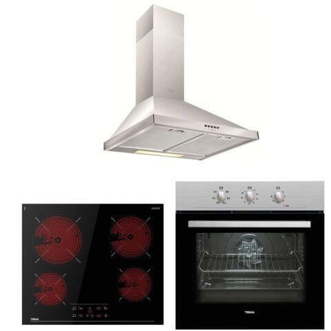 Teka Siyah Ankastre Set  ( HE 715 SS - TBC 64010 - DF 60 )