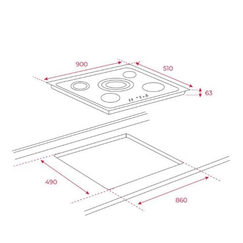 Teka Siyah Ankastre Set (HLB 840 SS -TR 951- DVT 98660 TBS BK)