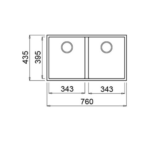 Teka Square 760 TG Stone Grey Granit Mutfak Evyesi