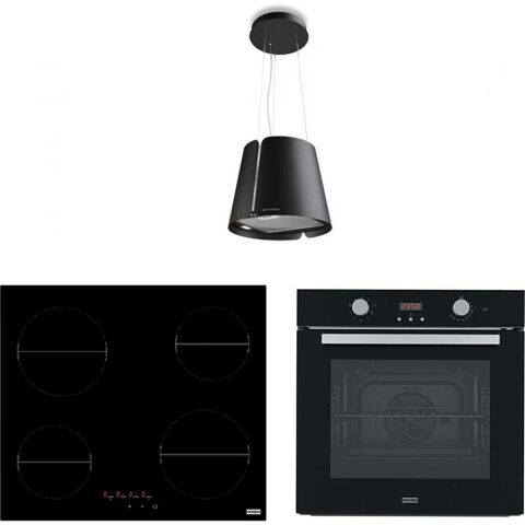 Franke Siyah Ankastre Set (BEAT BK MATT F45 - FHR 604 BK - FSL 86 H BK)