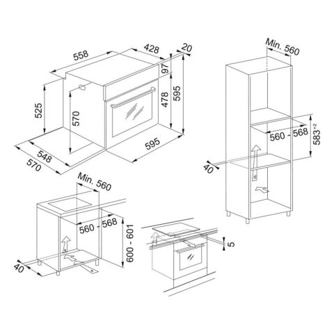 Franke Siyah Ankastre Set  ( FSL 86 H BK-FPJ 615 V BK A-FRSM 704 C TOD BK)