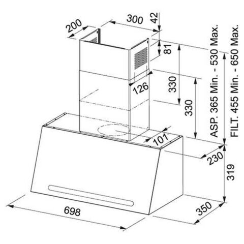 Franke Classicline FCL 70 PW Krem Davlumbaz