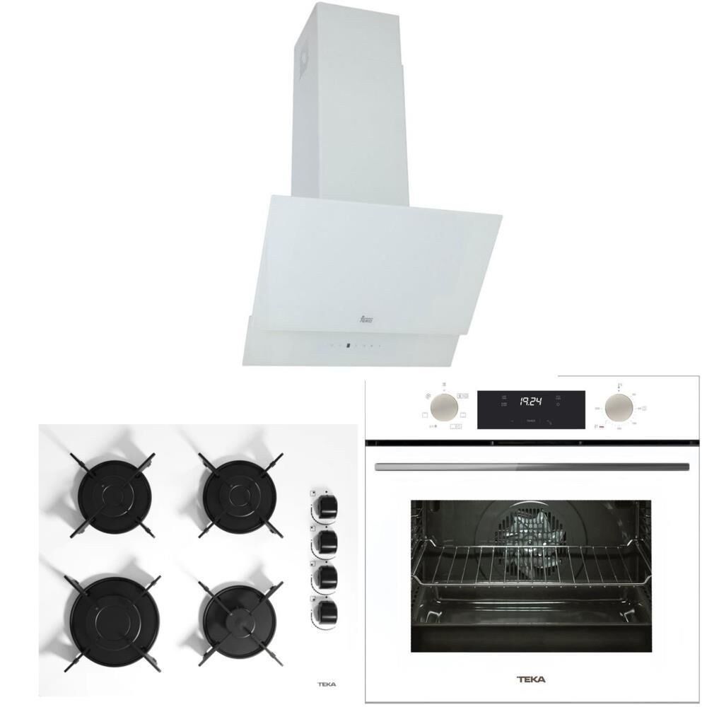 Teka Chef 6 Beyaz Ankastre Set ( HAK 625 BÖREK ŞEFİM WH- GBE 64002 WH - ATV 60 WH )