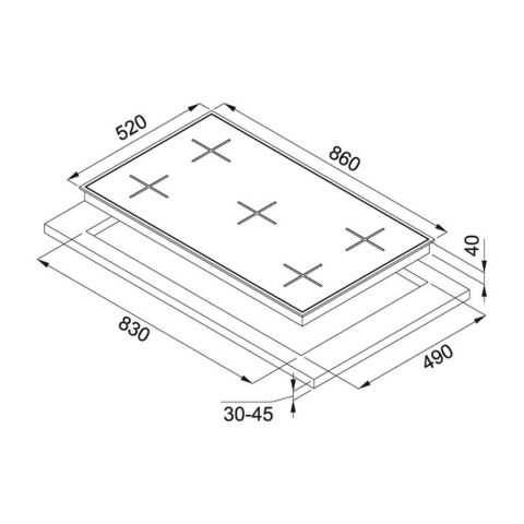 Franke Siyah-İnox Ankastre Set (FPJ 915 V BK A - FHNS 905 BK - FSL 82 H XS)