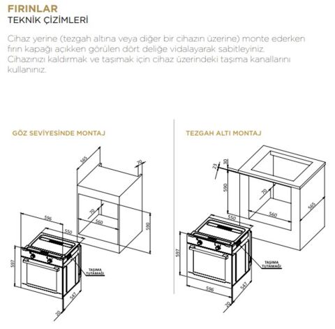 UKİNOX YOGA BEYAZ ANKASTRE FIRIN