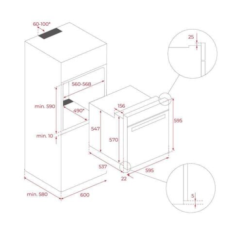 TEKA INFINITY G1 EDITION ANKASTRE SET( DVI 88-DAVLUMBAZ- GBC 75 OCAK -HLB 85- MaestroPizza FIRIN)