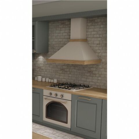 Antique Rose İvory 60 Duvar Tipi Ankastre Davlumbaz