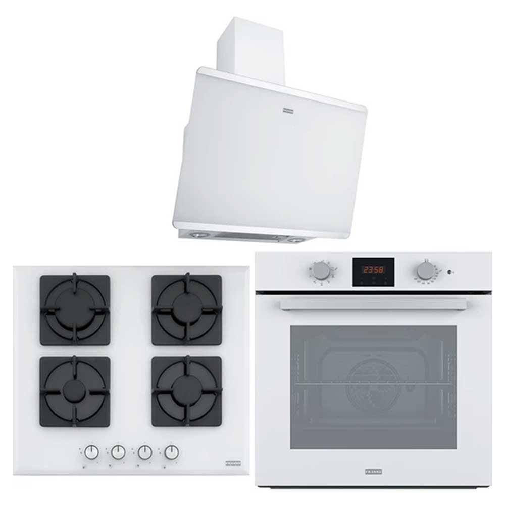 Franke Beyaz Ankastre Set (FPJ 615 V WH/SS - FHNS 604 WH - FSL 86 H WH)