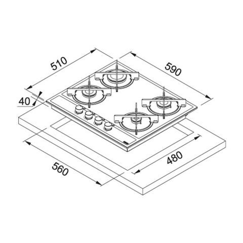 Franke Siyah Ankastre Set (FPJ 615 V BK/SS - FHNG 604 BK - FSL 86 H BK)