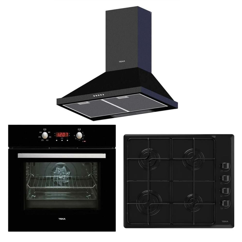 Teka Siyah Ankastre Set ( HEB 723 BK - HLX 640 BK - DBT 60 BK)