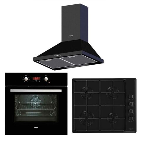 Teka Siyah Ankastre Set ( HEB 723 BK - HLX 640 BK - DBT 60 BK)