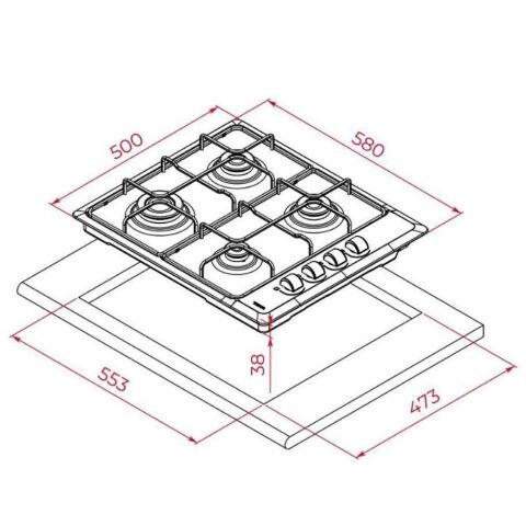 Teka Chef 4 Siyah Ankastre Set ( HEB 723 BK - HLX 640 BK - DBT 60 BK)