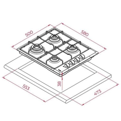Teka Siyah Ankastre Set ( HEB 723 BK - HLX 640 BK - DBT 60 BK)