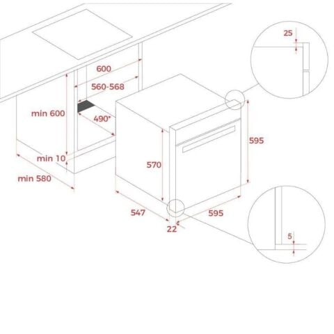 Teka Siyah Ankastre Set  ( HLB 8550 BK - GZC 95320 BK- DLV 98660 BK)