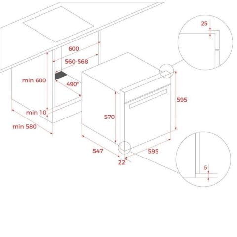 Teka Siyah Ankastre Set  ( HLB 8510 BK - GZC 64320 BK- DLV 68660 BK)