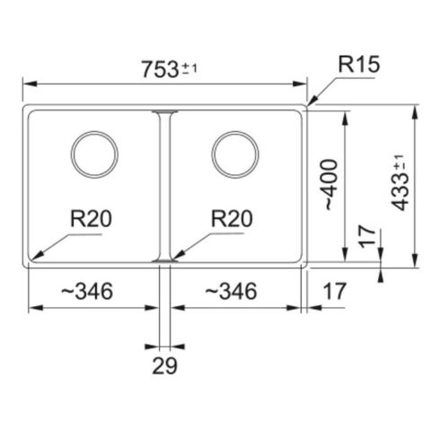 Franke MRG 120-35-35 OYSTER Tezgahaltı Granit Evye