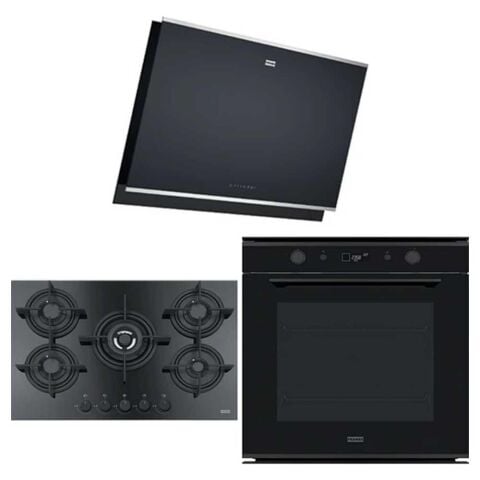 Franke Siyah Ankastre Set (FMY 907 FM BK - FHCR 755 HE BK - FMY 98 P BK)