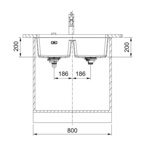 FRANKE MRG 120-35-35 MATT BLACK Tezgahaltı Granit Evye