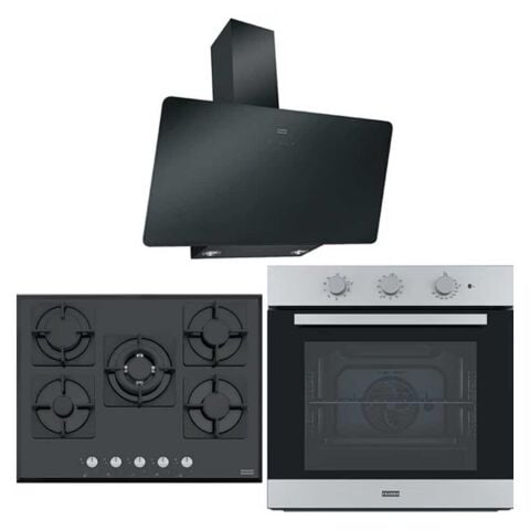 Franke Siyah Ankastre Set (FPJ 915 V BK A - FHNS 705 BK - FSL 82 H XS)