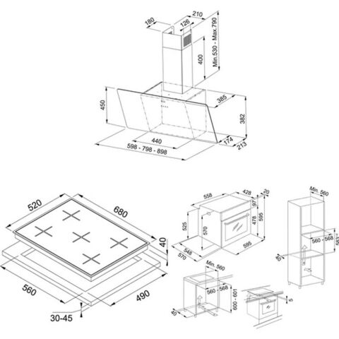 Franke Siyah Ankastre Set (FPJ 915 V BK A - FHNS 705 BK - FSL 82 H XS)