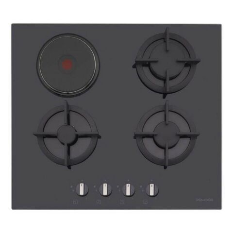 Dominox DHG 604 3g 1e Bk F C Siyah Ankastre Ocak