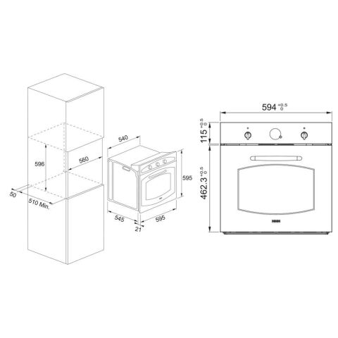 Franke Rustik Krem Ankastre Set  (FCO 70 PW-FCH 755 4G-FCO 86 H PW)