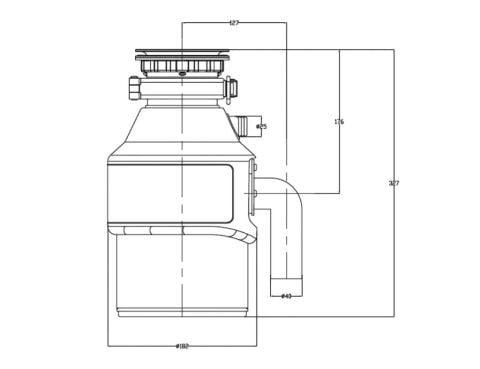Teka TR-23.1 Mutfak Çöp Öğütücüsü ( Pnomatik Düğmeli )