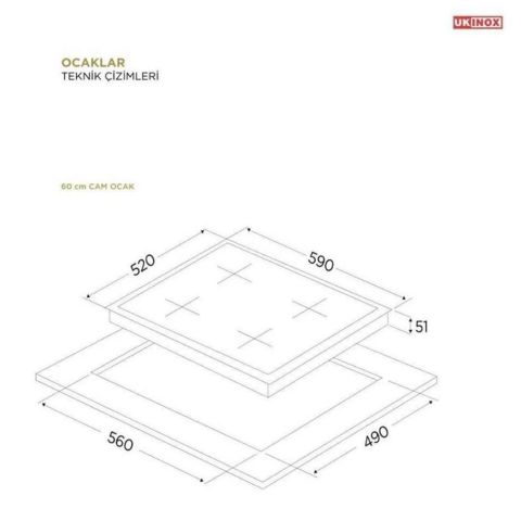 Ukinox Siyah Eko Ankastre Set ( Lento Mx Davlumbaz- Carlo 60 Ocak- Enzo Fırın)