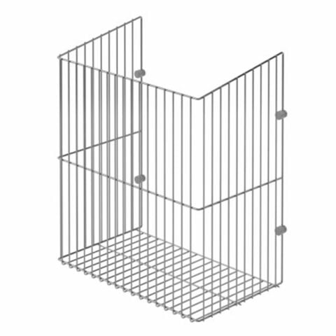 Starax 8015 Kapağa Monte Çamaşır Sepeti Krom 50 cm