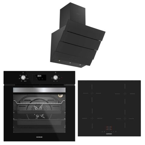 Silverline İndiksyonlu Siyah Ankastre Set ( 3370 Eterno Greentech - IH5445B02 - BO6502B02 )