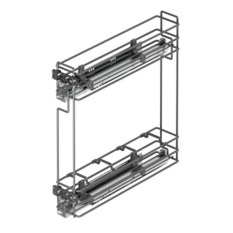 Starax 2414 Gizli Raylı Çift Açılım Sol Şişelik Krom Modül 15cm