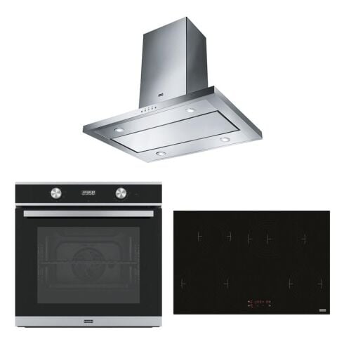 Franke İnox Ankastre Set (FDFPL 905 I XS Ada Tipi Davlumbaz -FRSM 704 Ocak -FSM 86 H XS Fırın)