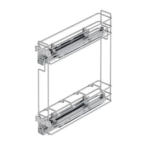 Starax 2413-C Gizli Raylı Çift Açılım Sağ Şişelik Krom 15cm